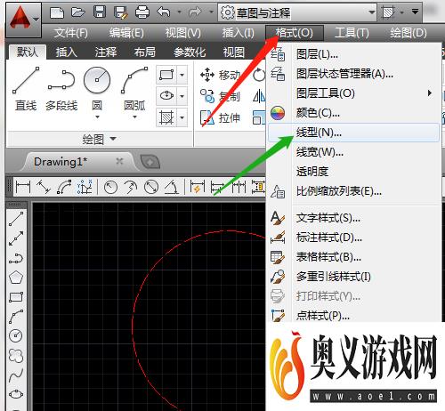 CAD如何设置线型比例