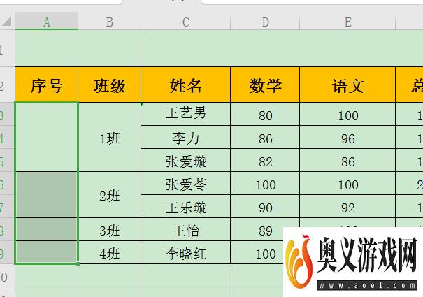 WPS表格单元格大小不一如何填充序号？