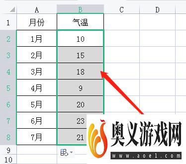 气温柱状图怎么画