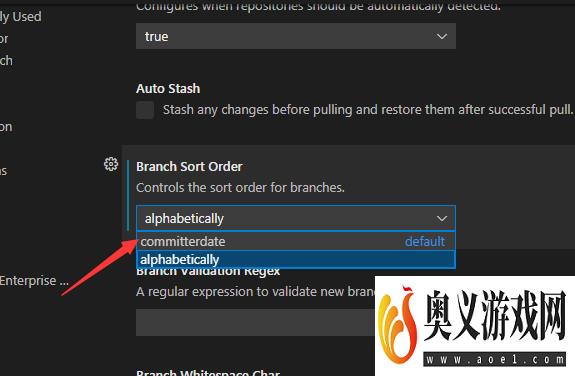 VS Code怎么设置分支排序顺序提交人日期
