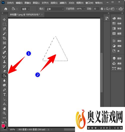 PS怎样画圆角三角形