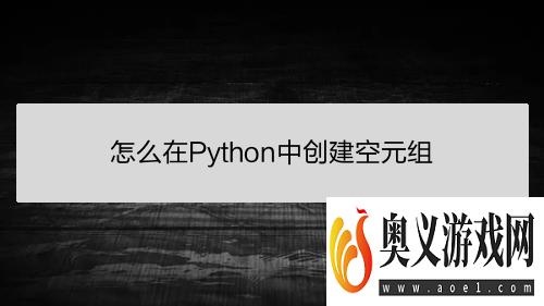 怎么在Python中创建空元组 