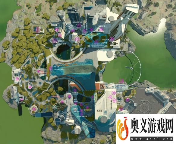 《星空》新亚特兰蒂斯城地图全标示