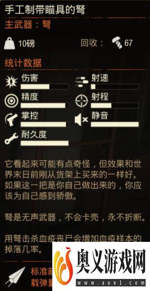 《腐烂国度2》武器 手工制带瞄具的弩怎么样