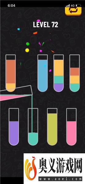 水排序谜题72关完整攻略介绍