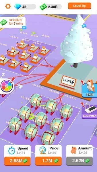 空闲仓鼠发电厂手机版游戏截图